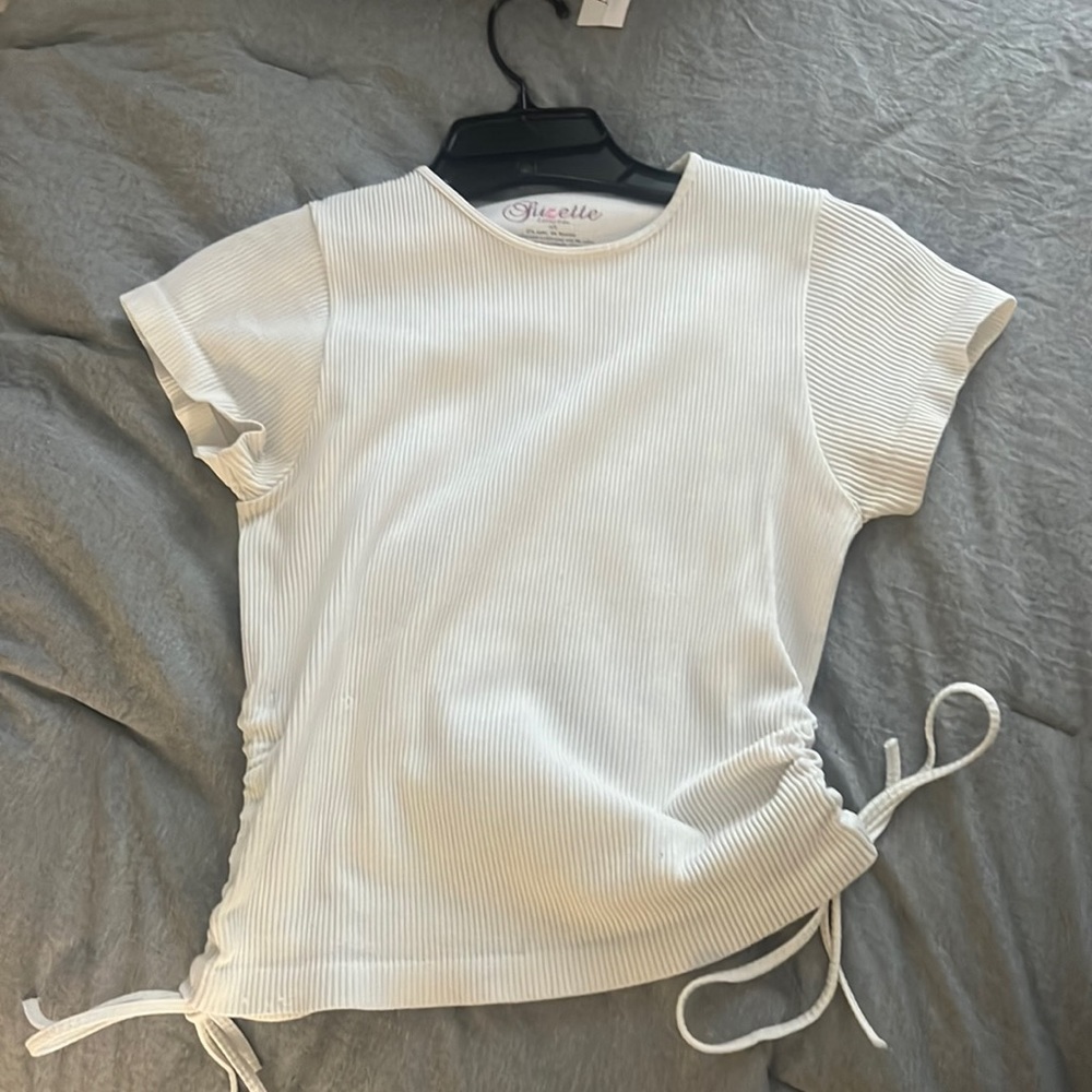 White Suzette Tee